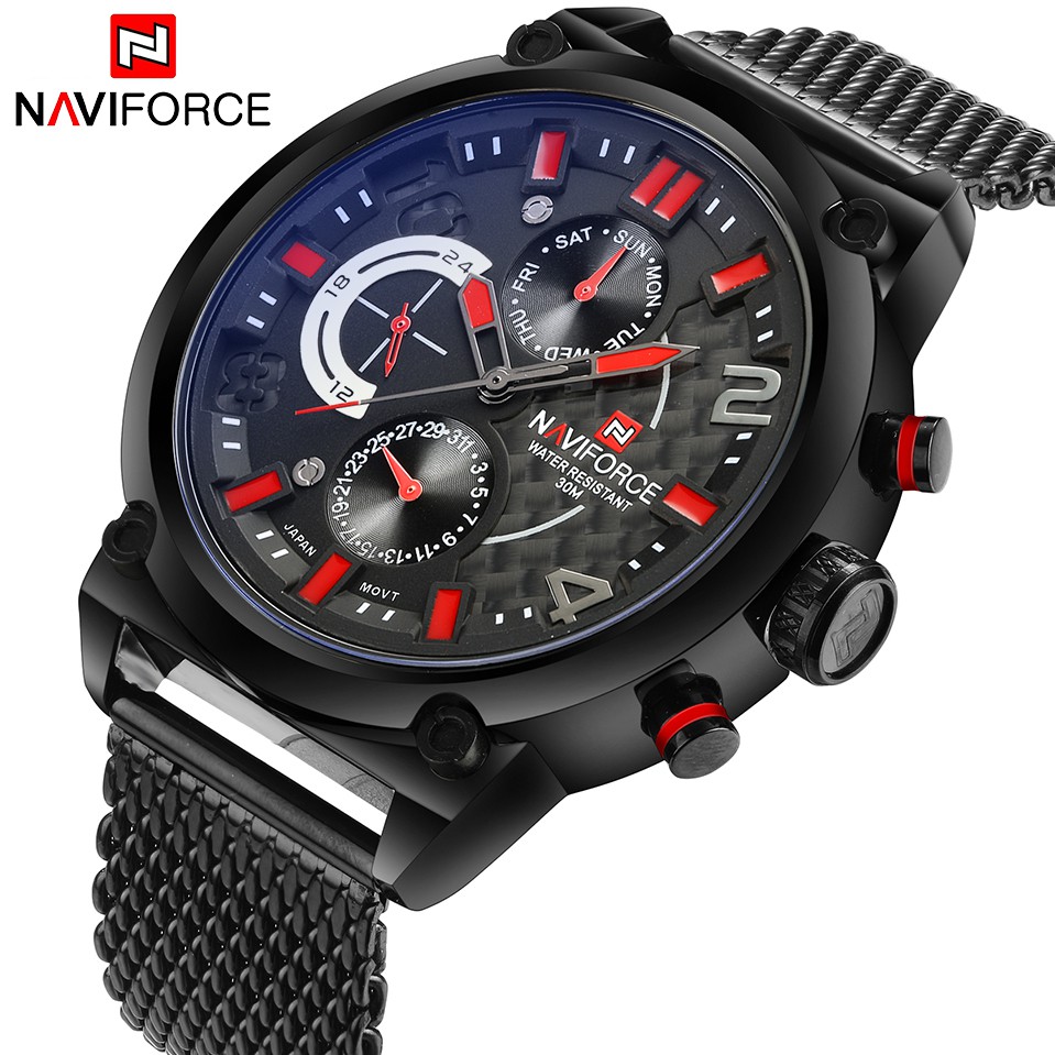 Đồng Hồ Thể Thao Naviforce Nf9068 Bằng Thép Không Gỉ Dành Cho Nam