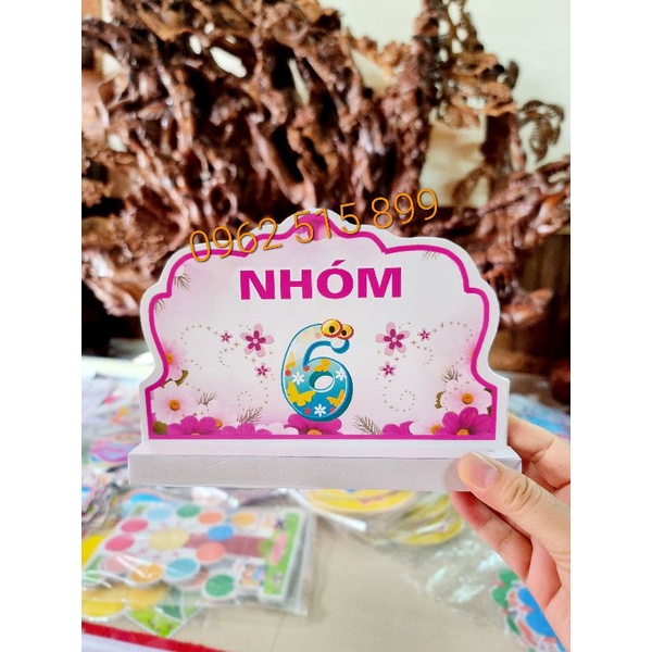 💥BẢNG TÊN NHÓM ĐỂ BÀN A5 - 2 MẶT