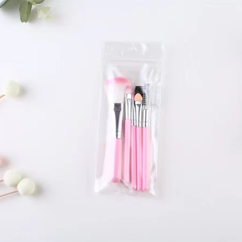 Bộ 5 Cọ Trang Điểm Chuyên Dụng Cho Đánh Phấn Mắt / Kẻ Mắt / Kem Nền