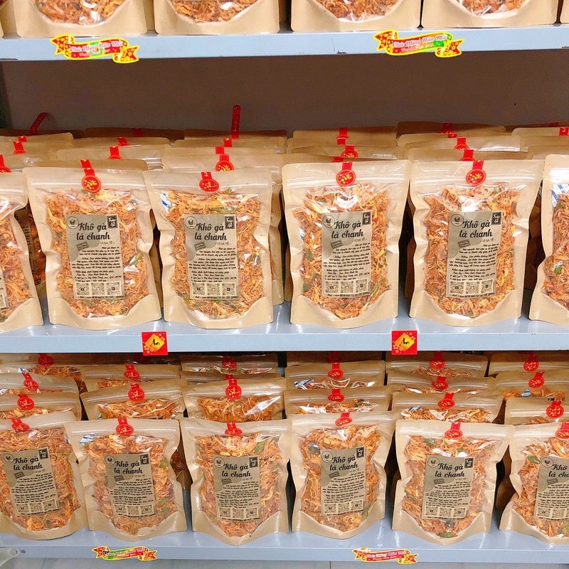 Khô Gà Lá Chanh vị sa tế - Loại đặc biệt, thơm ngon, không tẩm đường, không độn bột, không độn ớt nhiều