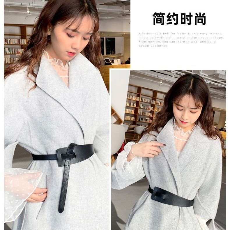 Thắt Lưng Thắt Nút Phong Cách Âu Mỹ 2021 Dễ Phối Đồ Thời Trang Cho Nữ
