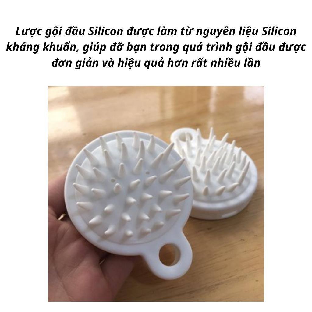 Lược gội đầu bằng silicon mát xa da đầu giảm rụng tóc, nhanh mọc tóc Zu Cosmetics