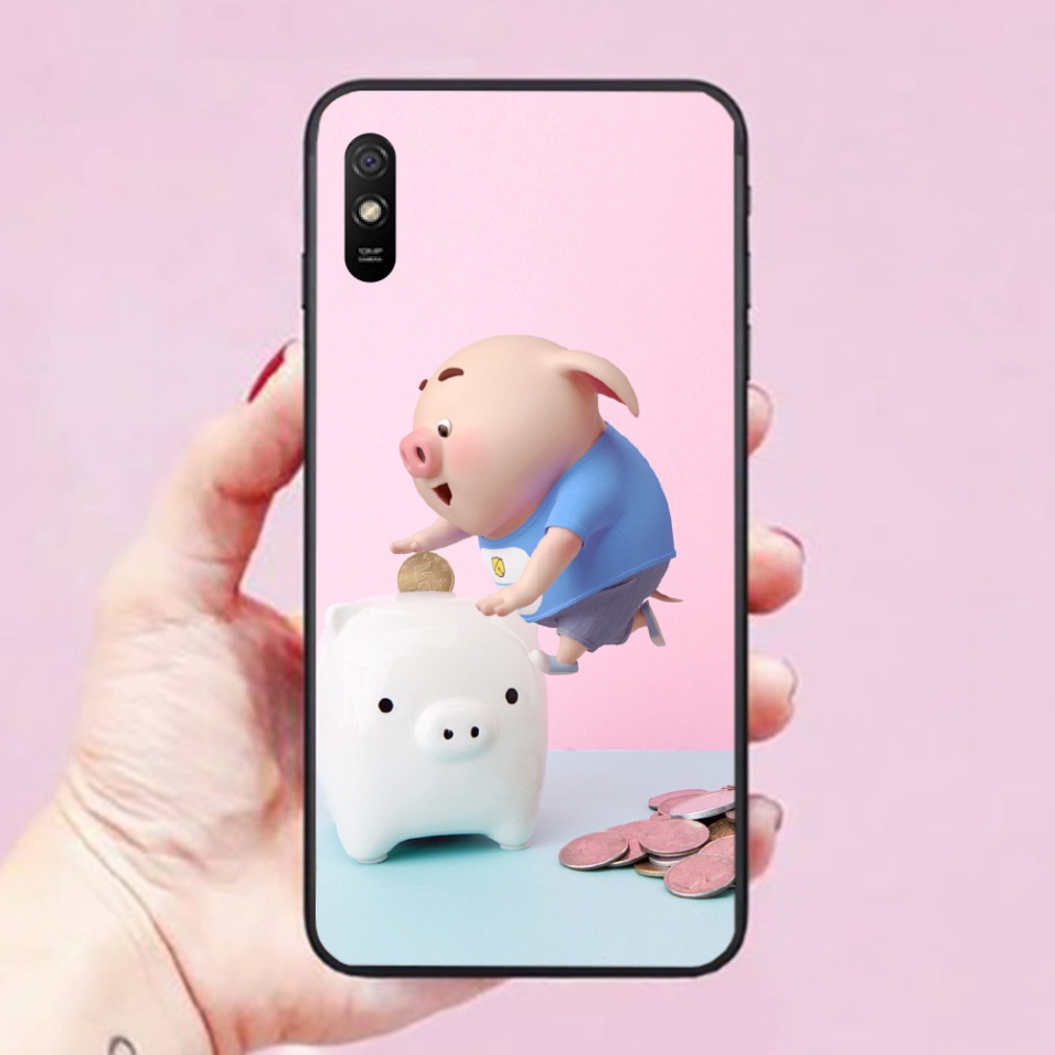 Ốp lưng Xiaomi Redmi Note 10 Pro/ 10/ 9S / 9 Pro/ 9T / 9C / 9A /9 hình Heo Con Dễ Thương 05