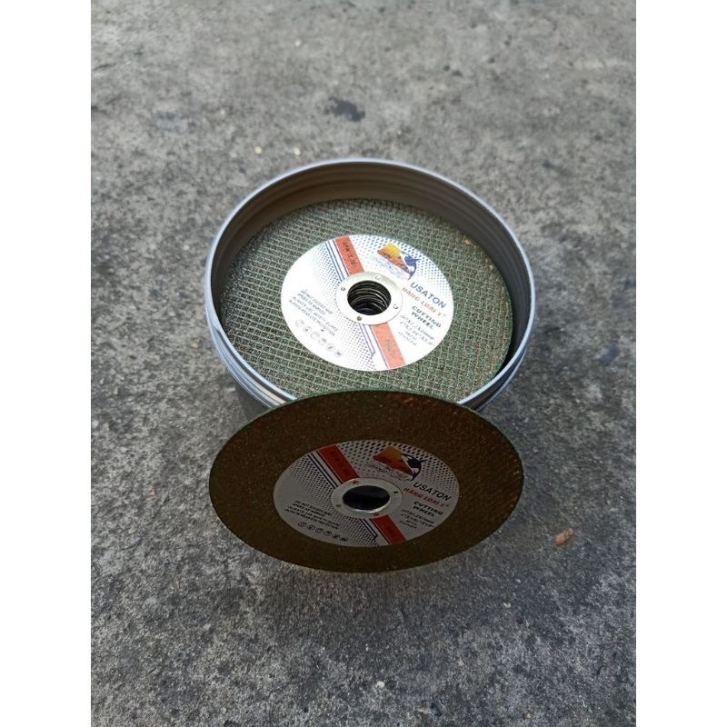 Đá cắt xanh cắt kim loại cắt sắt inox 1 Tấc 100mm loại 1 hiệu Cá Heo USATON Cutting wheel