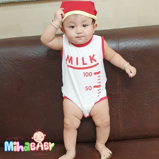 Bộ Bodysuit Chip Bình Sữa Cho Bé - BDS_BINHSUA