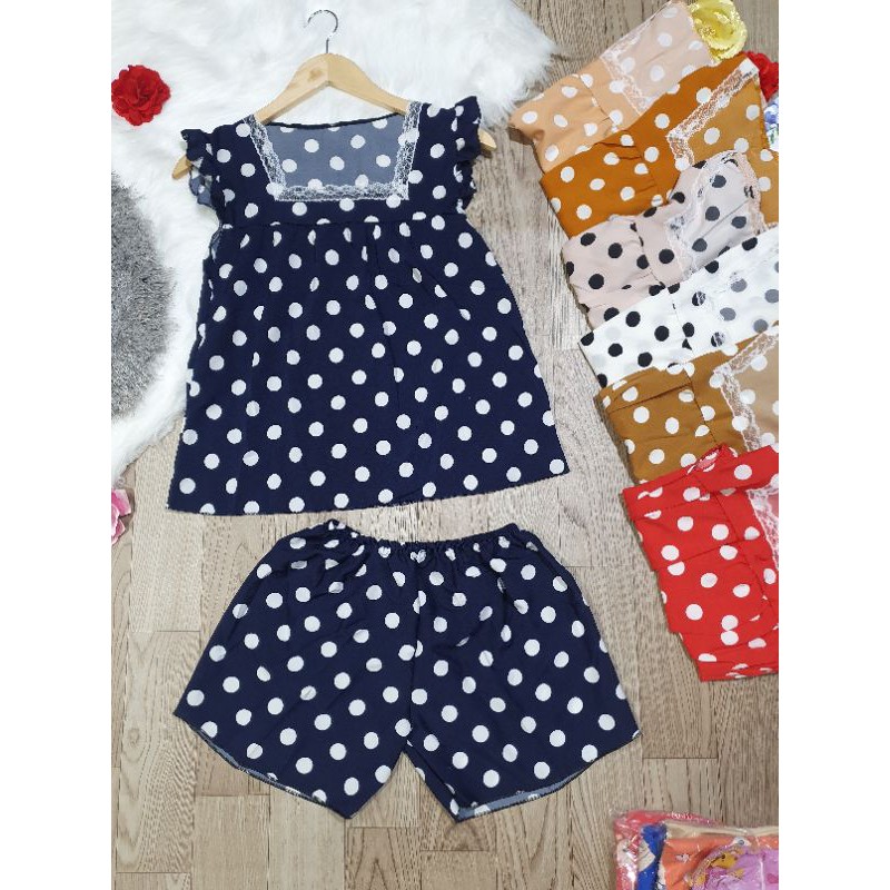 Bộ đùi in hoa vải mềm , phom dưới 55kg
