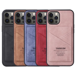 Bao Da Điện Thoại Nắp Lật Kèm Ngăn Đựng Thẻ Cho Iphone 12 Mini 11 Pro Max X Xs Max Xr Ốp