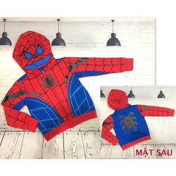 Áo khoác Siêu Nhân Nhện (spider) cho bé mùa Đông - SAMKIDS Size 3