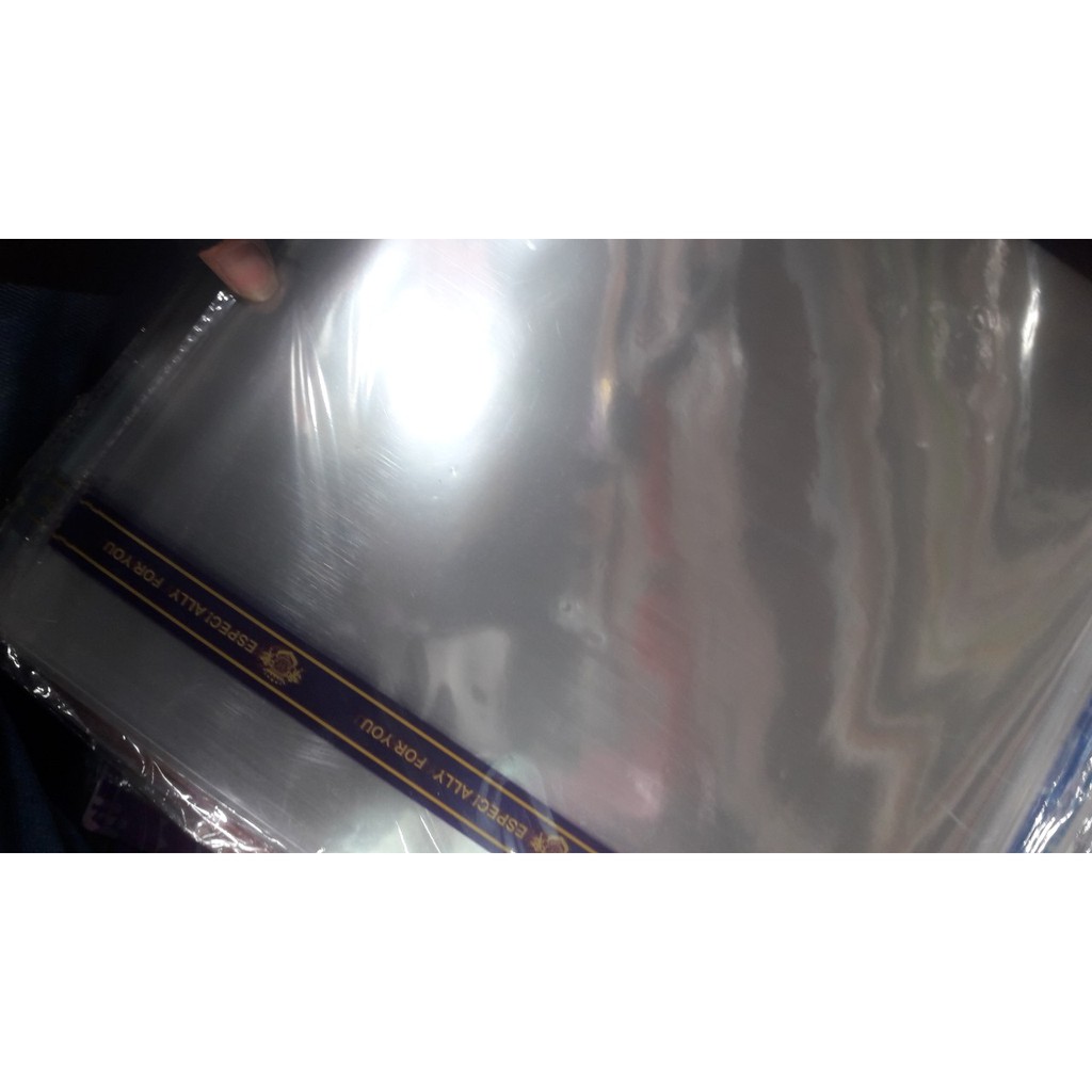 giấy kiếng mờ gói hoa xấp 20 tờ kèm 10 nơ rút