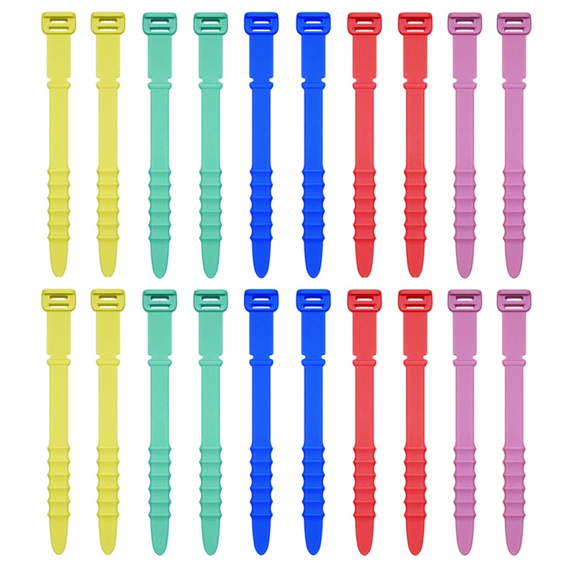 Bộ 20 Dây Quấn Dây Cáp Bằng Silicone Tiện Dụng