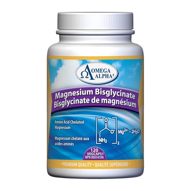 Viên uống Magnesium Bisglycinate 100mg Omega Alpha Canada; Magie