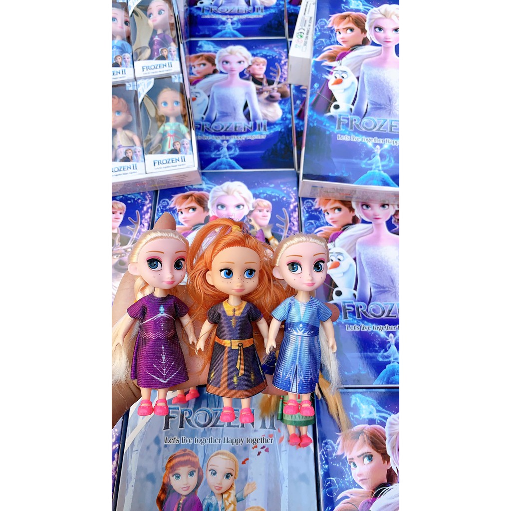 (RẺ VÔ ĐỊCH) HỘP 6 BÚP BÊ FROZEN FROM DISNEY SIÊU XINH (ẢNH THẬT)