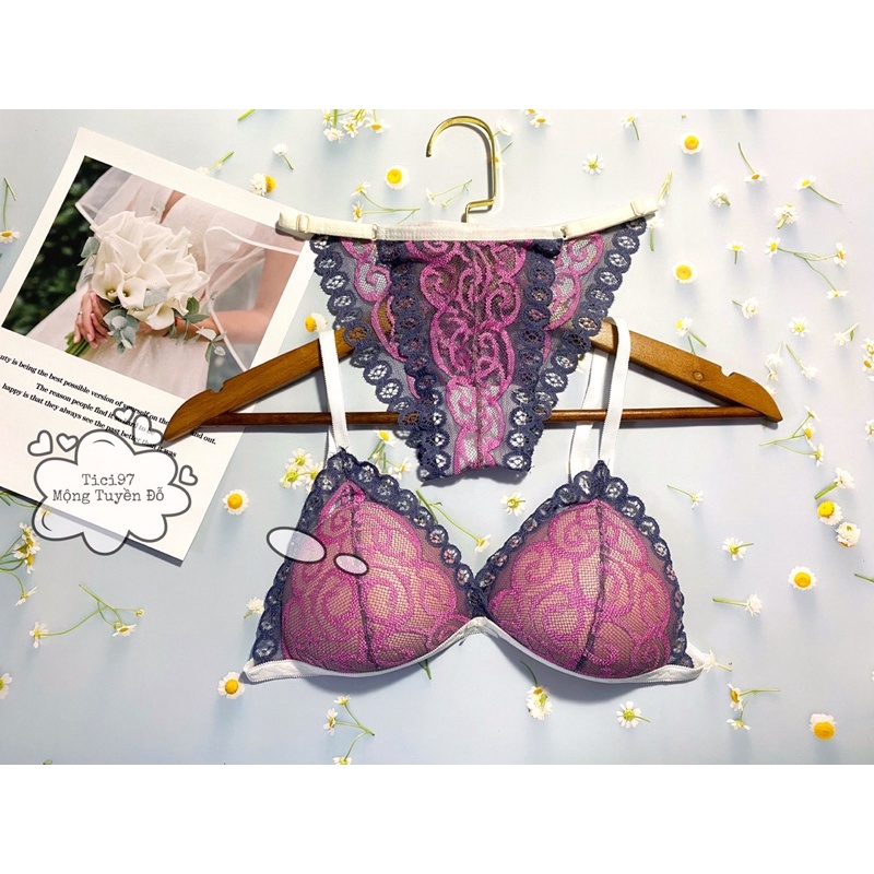 Set Bra ren thiết kế cao cấp - đồ lót nguyên set ren gợi cảm👙👙 | BigBuy360 - bigbuy360.vn