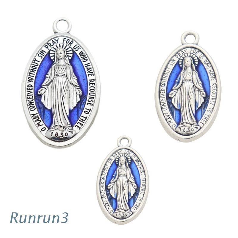 Set 10 Mặt Dây Chuyền Khắc Chữ Christ Catholic Độc Đáo