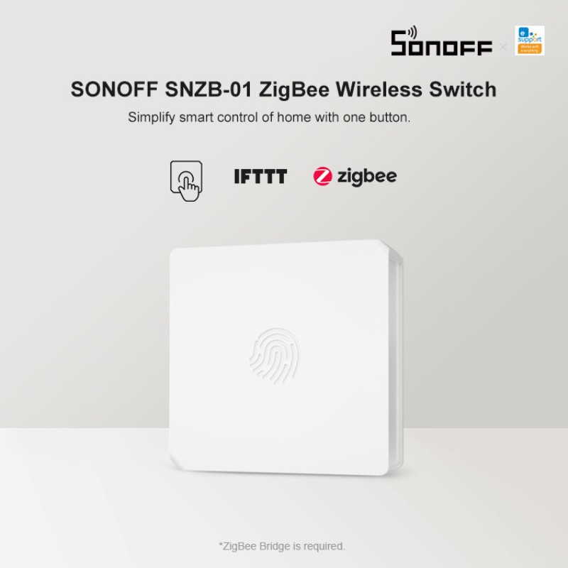 Smart home Smart electronics Wireless WiFi controller Sonoff Snzb-01-Zigbee wireless switch, used with mobile phone APP BEST | BigBuy360 - bigbuy360.vn