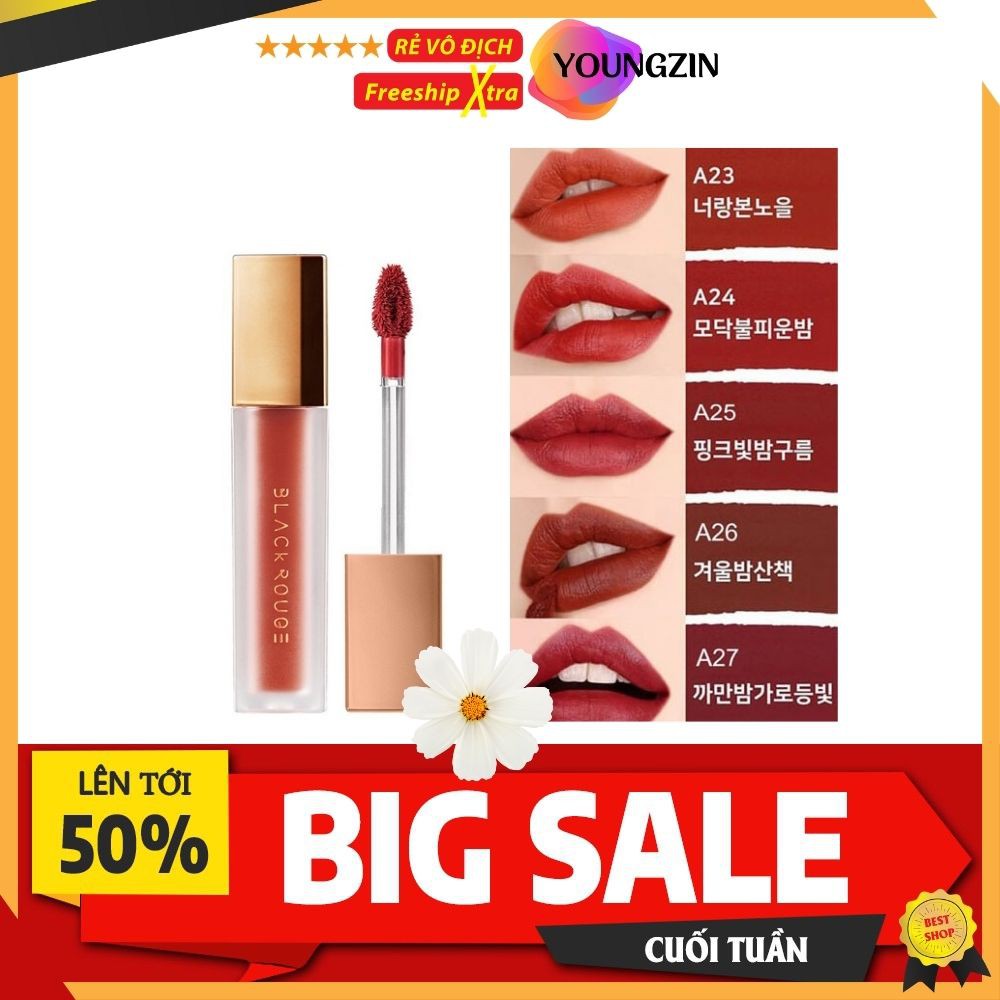 [ Sale 50% ] Son V5,V7 Kem Lì Black Rouge Tint ⚡️𝐅𝐑𝐄𝐄 𝐒𝐇𝐈𝐏⚡️ Son kem. | BigBuy360 - bigbuy360.vn