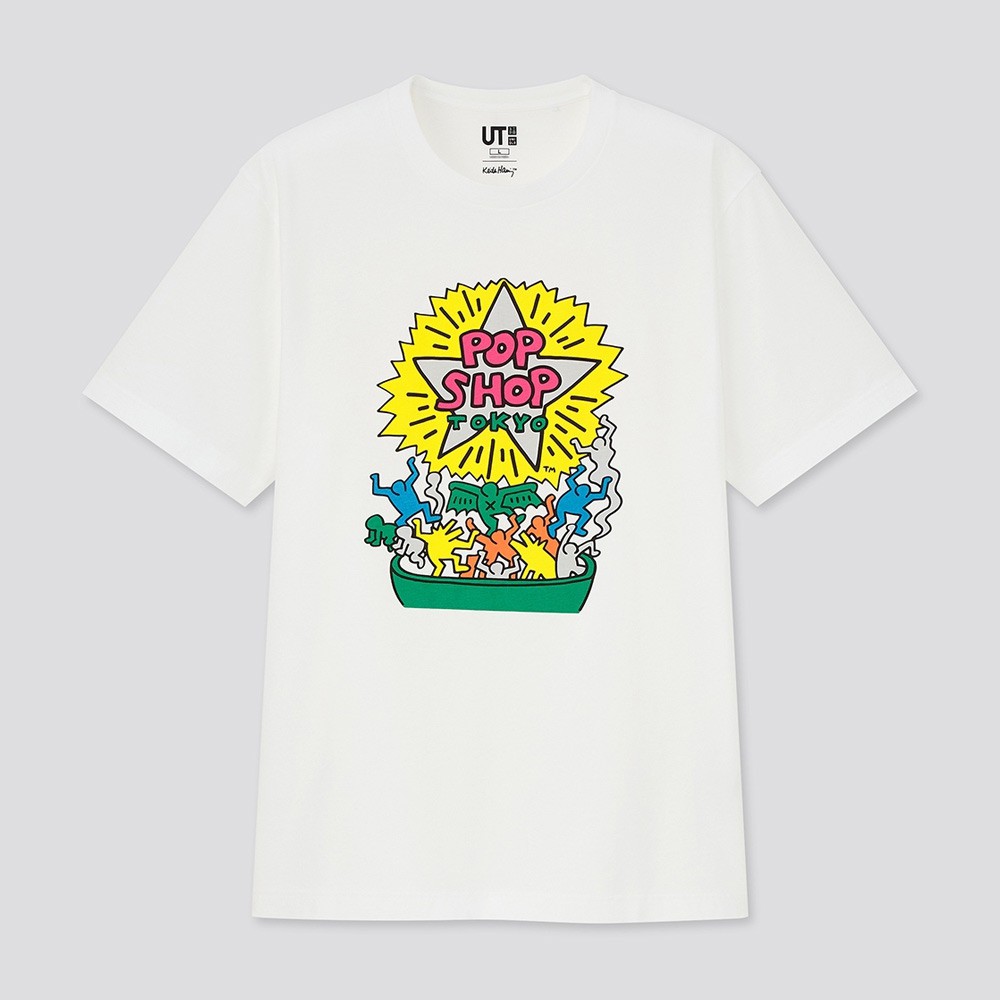 Áo Thun Tay Ngắn Chất Liệu Cotton Cao Cấp In Họa Tiết Keith Haring X Tokyo Thời Trang Mùa Hè Cho Nam Nữ