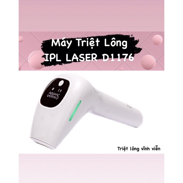 Máy triệt Lông Vĩnh Viễn Ipl Laser D1176 Mini Tại Nhà