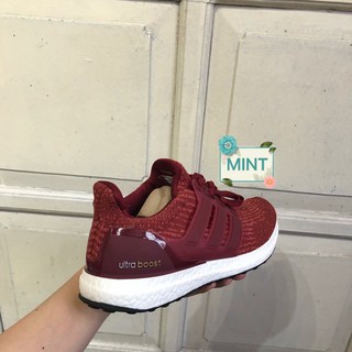 ( Video cận cảnh ) Giày Sneaker Ultra Boost 3.0 Đỏ Đô