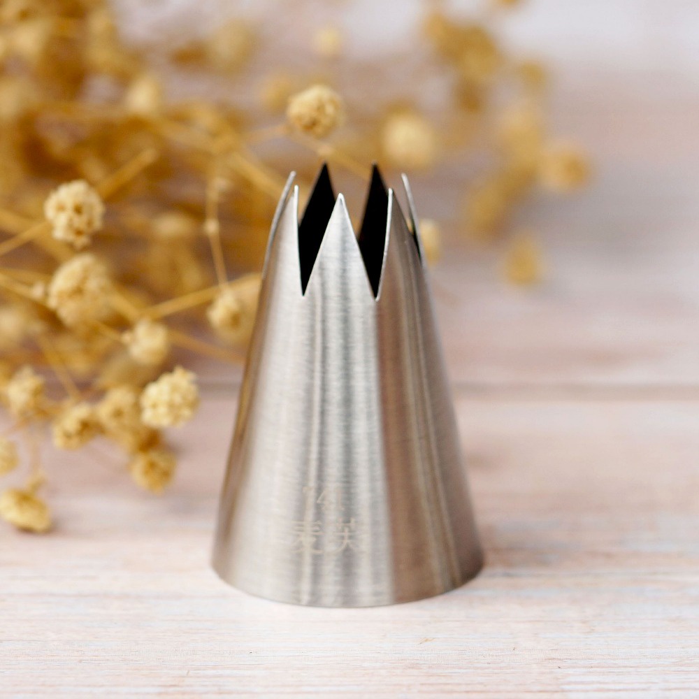 #Đuôi Bắt Bông Kem Trang Trí Bánh 7 Răng Cỡ Lớn 741