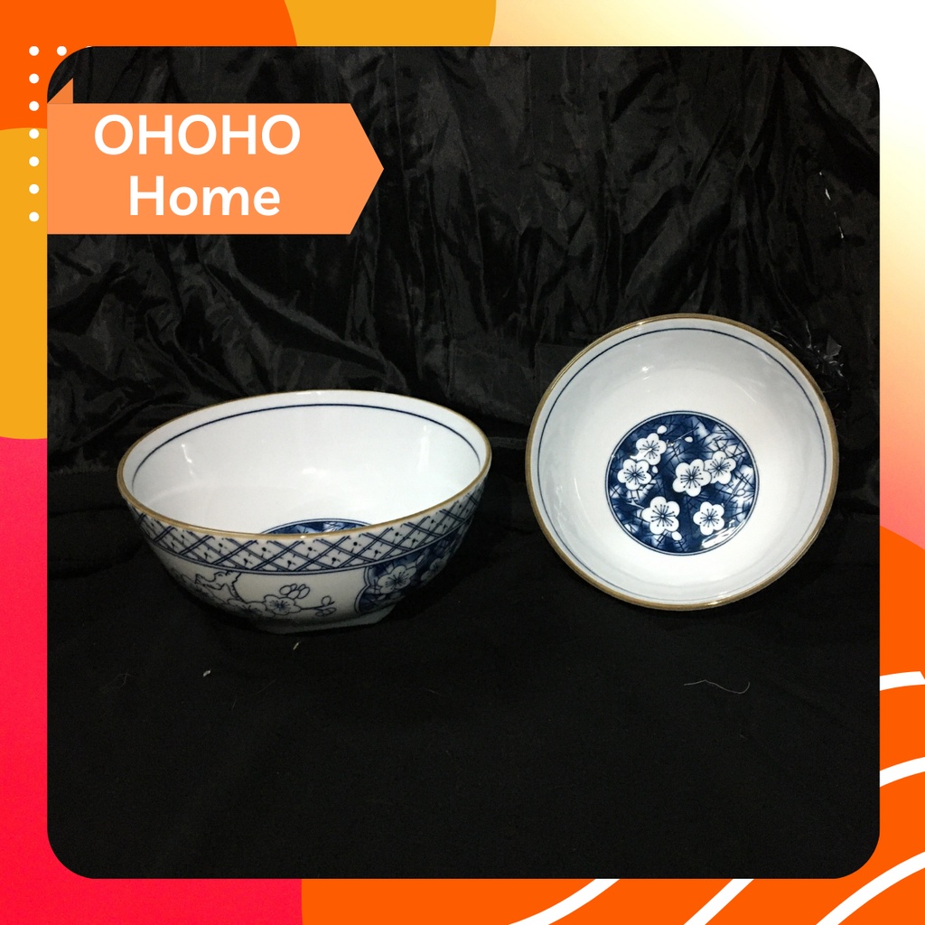 Tô sứ Decor họa tiết lòng bát, dày dặn, men đẹp nét