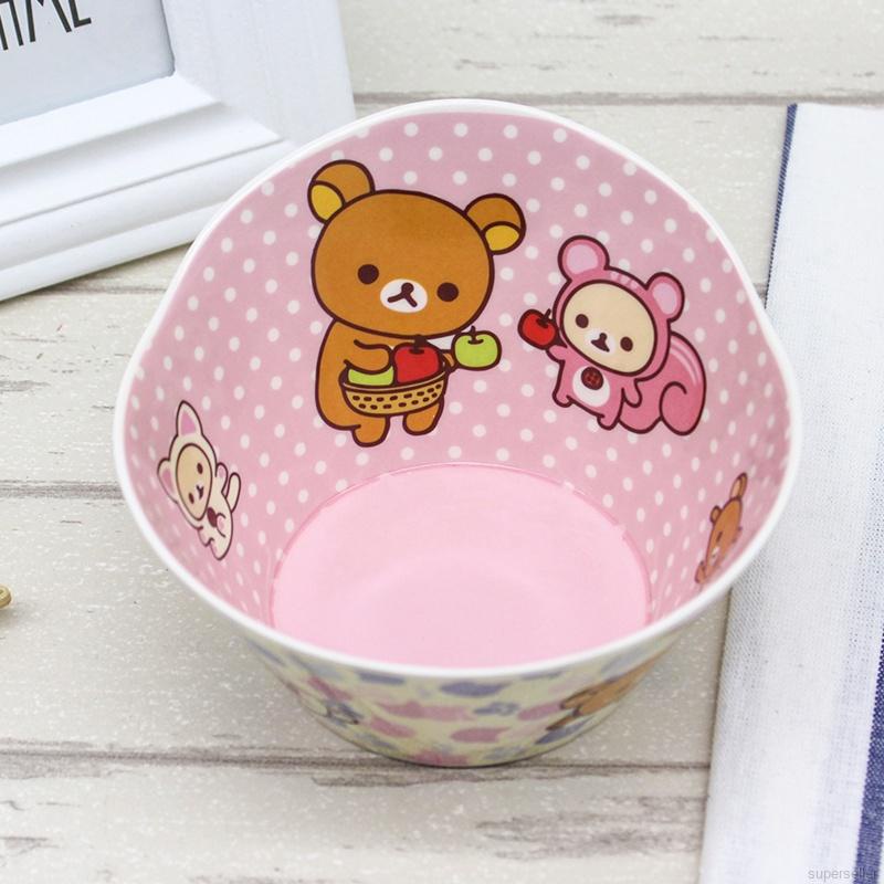 Bát ăn họa tiết hoạt hình đáng yêu chống rơi cho bé