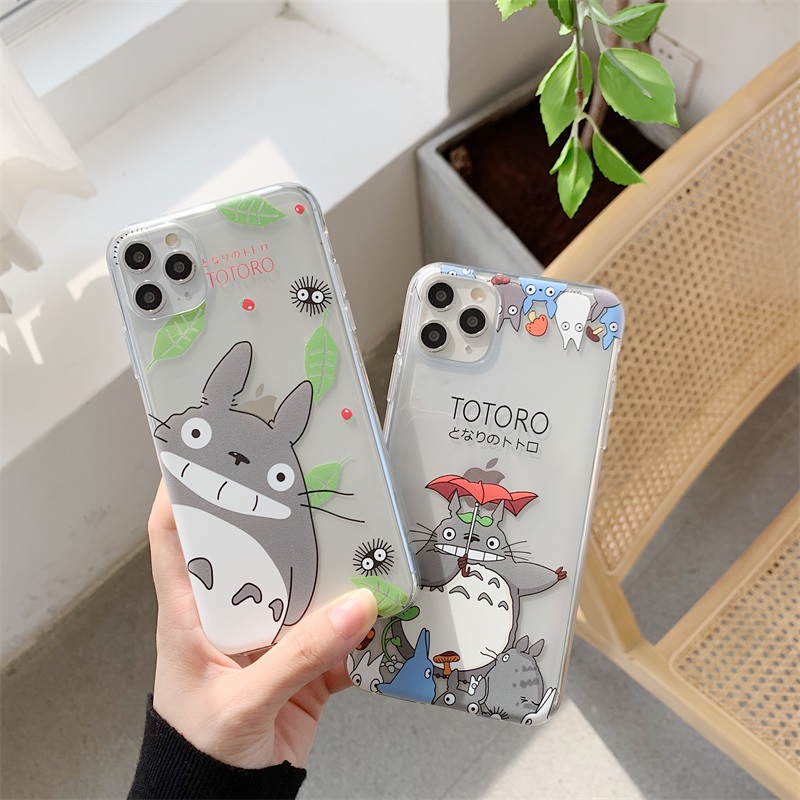 Ốp Điện Thoại Mềm Trong Suốt In Hình Totoro 442 Cho Xiaomi Redmi 9a 9c 9 8a 8 K30 Redmi Note 9s 9 8 7 Pro Poco F2 Pro