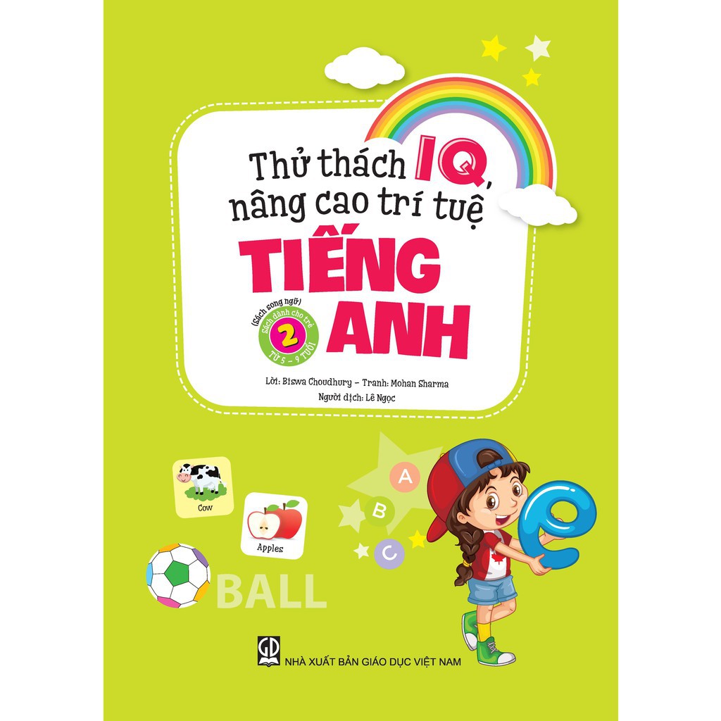 Sách - Thử thách IQ nâng cao trí tuệ - Tiếng Anh (bộ 2 cuốn Tập 1+ 2)