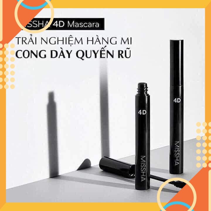 Chuốt Mi Missha , Dày Mi , Dài Mi , Cong Mi , Lâu Trôi The Style 4D Mascara [ Chính Hãng ] | BigBuy360 - bigbuy360.vn