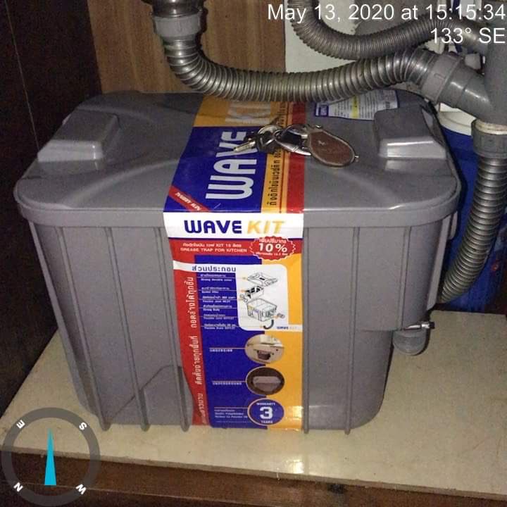 Bể Tách Mỡ Wavelife Tách Dầu Mỡ Khỏi Nước Thải Sinh Hoạt Thái Lan 30L