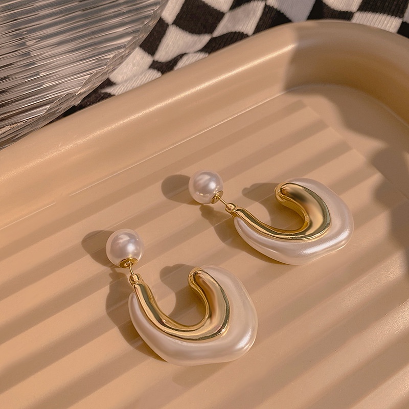 Bông Tai Ngọc Trai Bằng Acrylic Thời Trang Hàn Quốc 2022 S925