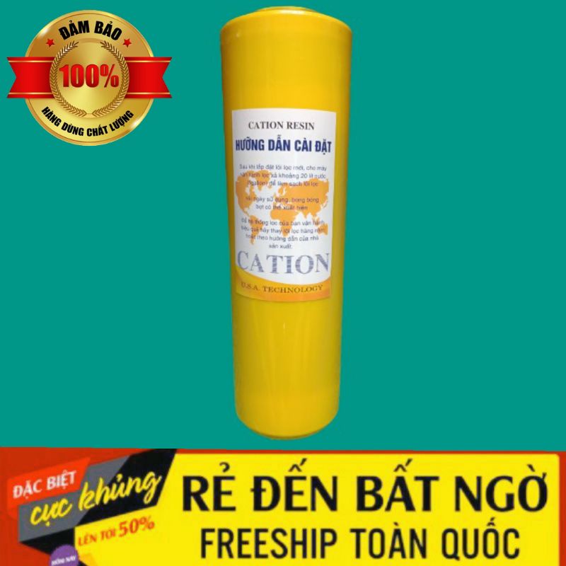 LÕI LỌC CATION NHẬP KHẨU CÓ ĐẢO MUỐI, LÕI LỌC CANXI SỐ 2 HÀNG CAO CẤP