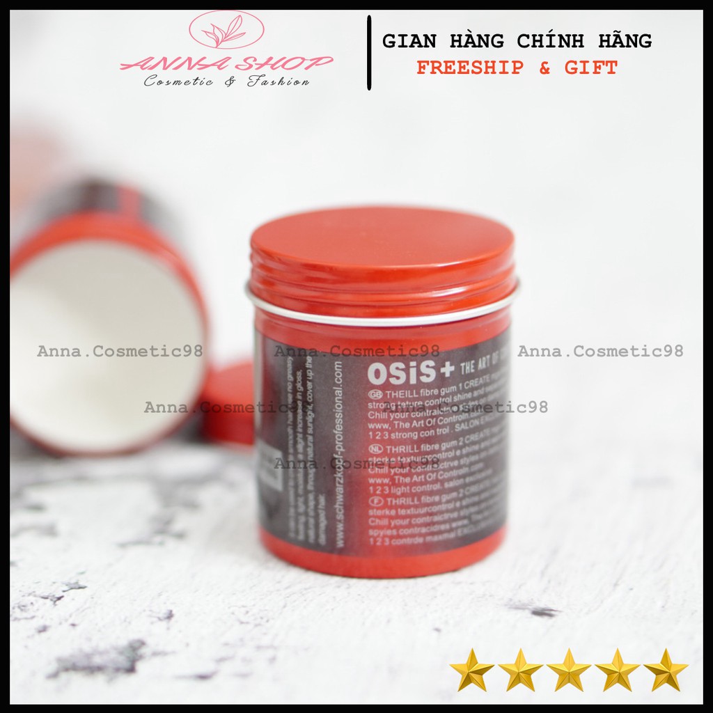 Sáp Vuốt Tóc Nam Osis Thrill 3 new version ( giữ nếp 12-14h) Dùng 8-10 tháng | keo vuốt tóc & wax vuốt tóc chính hãng