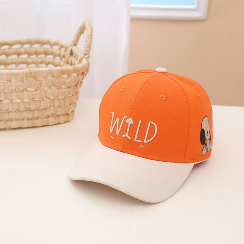 Mũ lưỡi trai chống nắng thêu họa tiết hoạt hình thời trang dễ thương cho bé