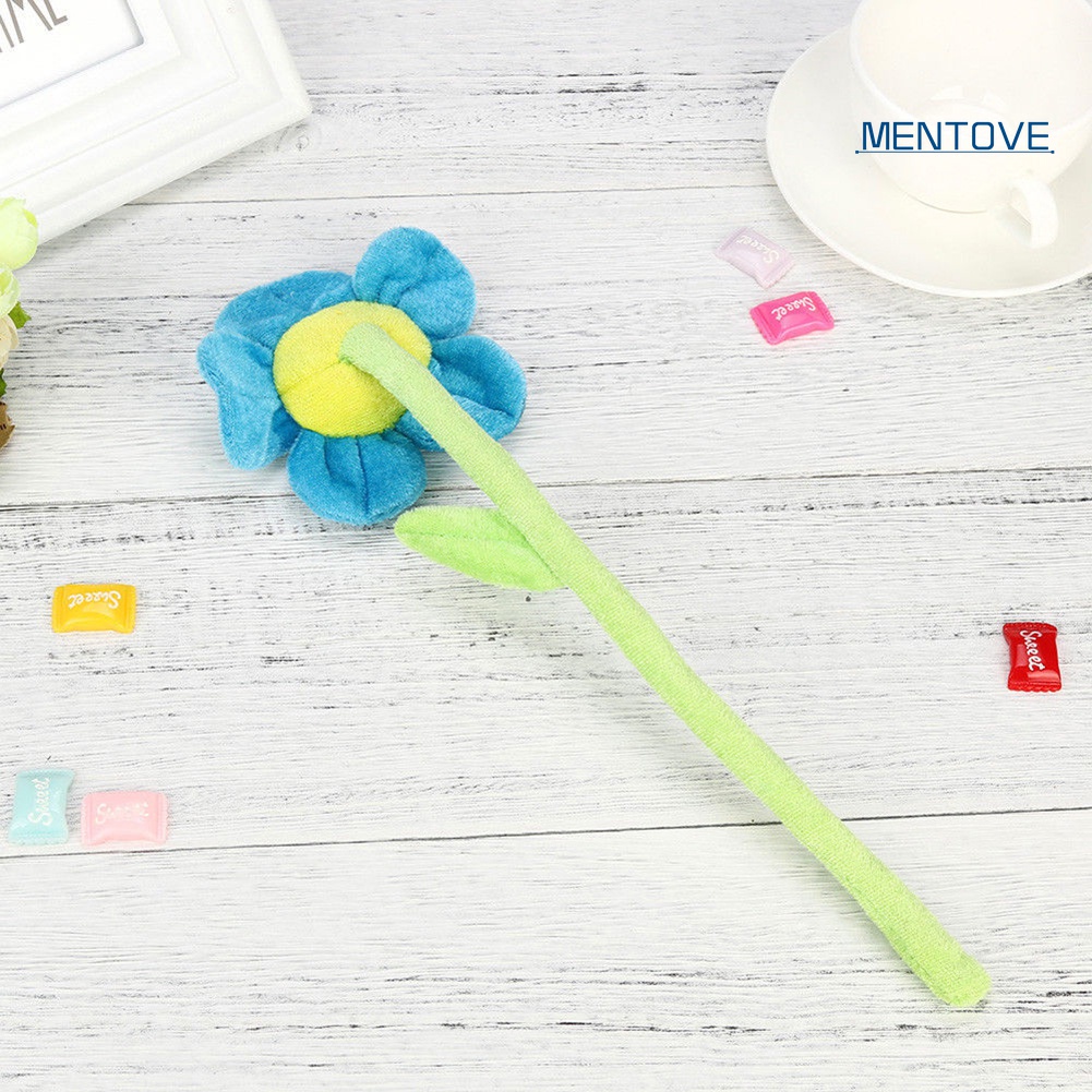 &lt; Mentove Đồ Chơi Nhồi Bông Hình Bông Hoa Mặt Cười Thân Cong Trang Trí Nhà Cửa