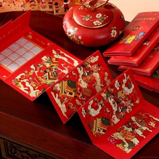 Phong Bao Lì Xì Năm Mới Năm 2021 Họa Tiết Hoạt Hình Màu Đỏ Chất Lượng Cao