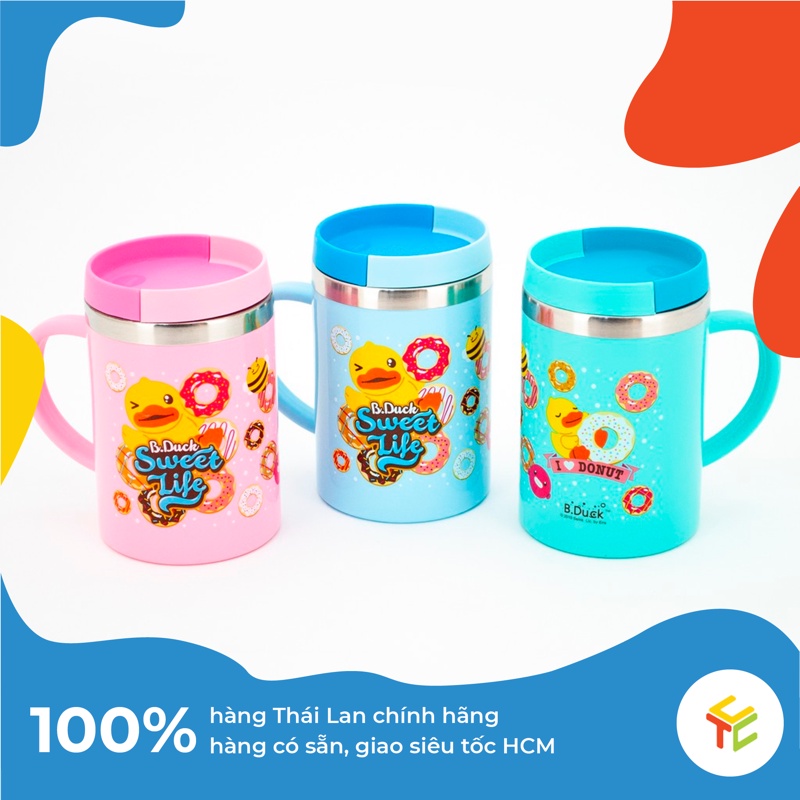 Ca Giữ Nhiệt Inox Bọc Nhựa 500ml Cao Cấp Thái Lan