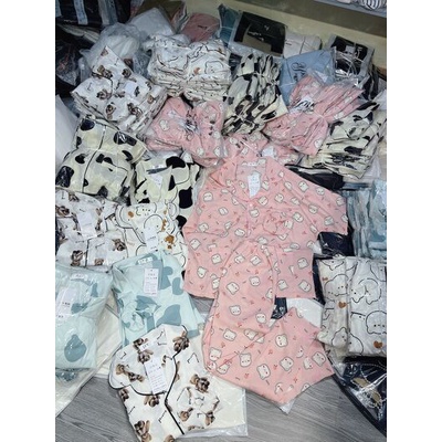 Sét Bộ pizama hình cute tay lỡ
