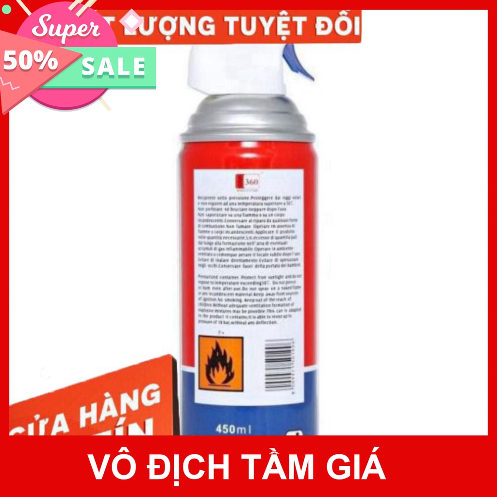 ✅ Bình xịt bụi khí nén Air Duster vệ sinh Laptop Máy Tính - Nước Lau Giga 360 ✅