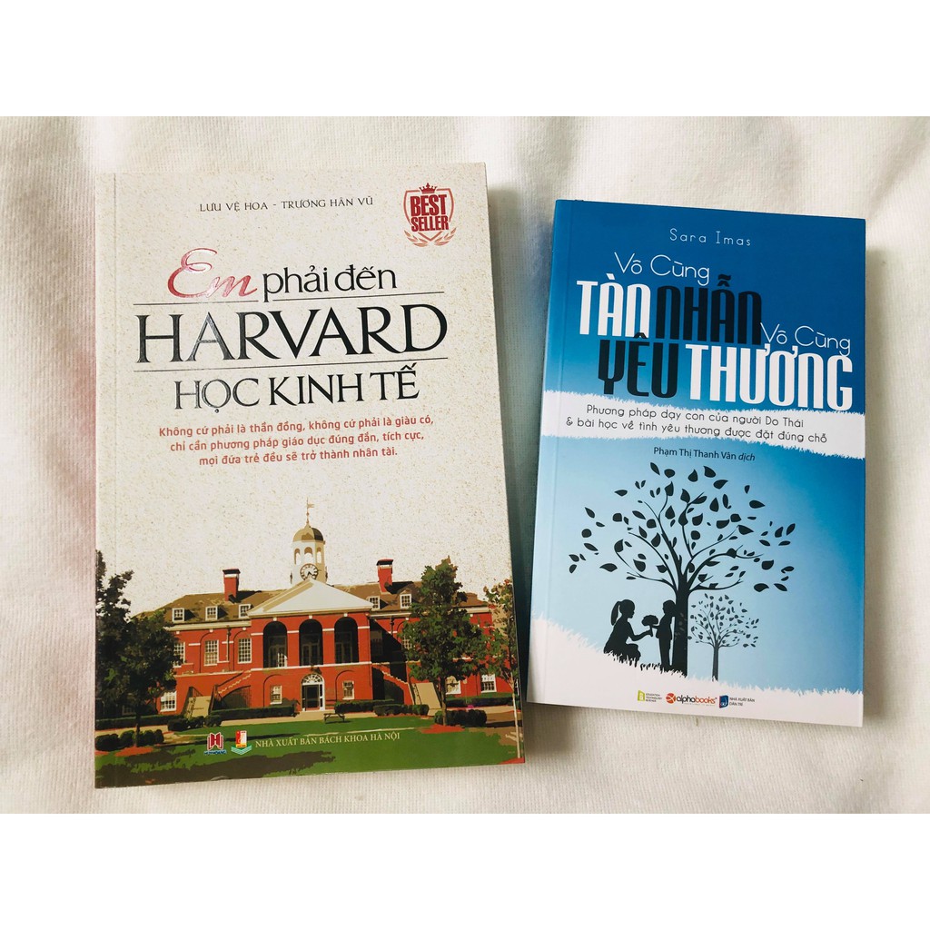 SÁCH - Combo Em Phải Đến Harvard Học Kinh Tế + Vô Cùng Tàn Nhẫn Vô Cùng Yêu Thương Tập 1 (Tặng Bookmark Giga)