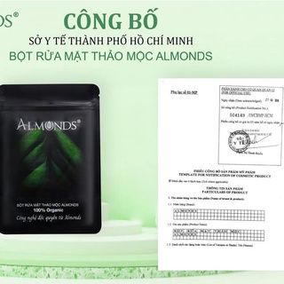 Bột rửa mặt thảo mộc Almonds 120gr