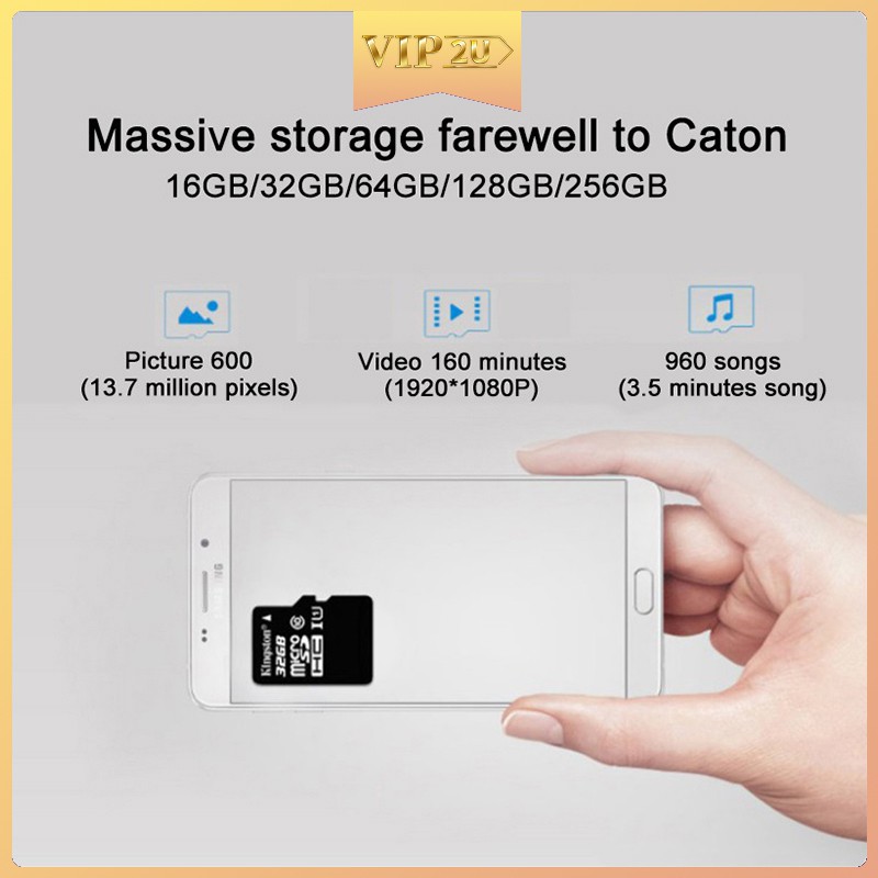 Thẻ nhớ vip2u Kingston Micro SD TF Class10 80MB / s 1-8G / 16G / 32G / 64G / 128G / 256G / 512G | BigBuy360 - bigbuy360.vn