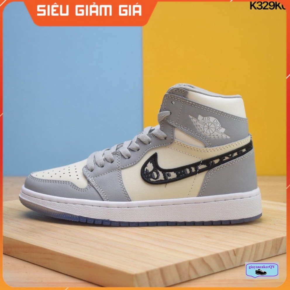 (FULL BOX + QUÀ TẶNG) Giày thể thao Air Jordan 1 Retro High Dior  cổ cao siêu đẹp, năng động dành cho nam và nữ