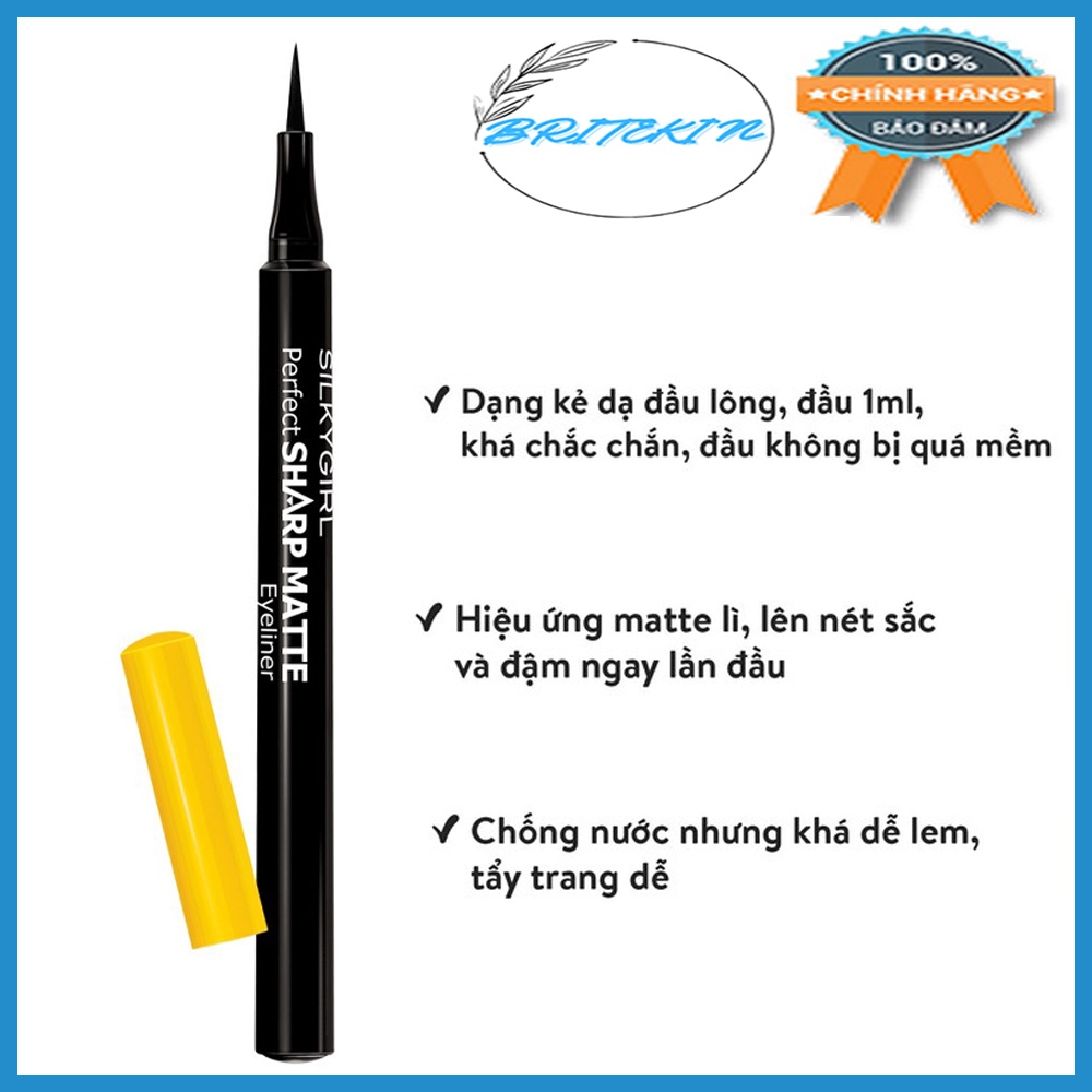 Kẻ Mắt Nước Silkygirl Perfect Sharp Matte 1ml