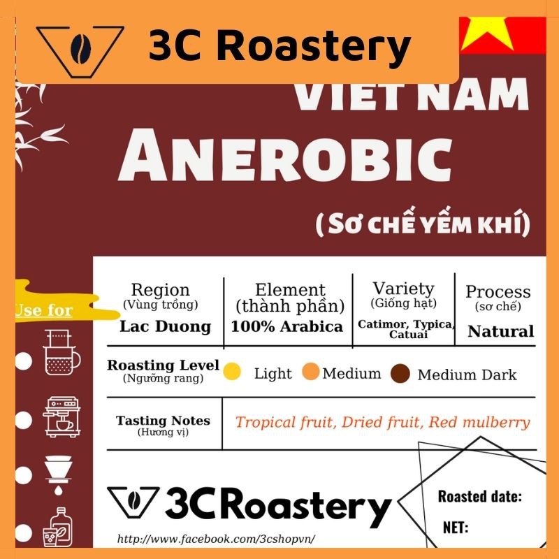 Cafe arabica, cà phê pha V60, ủ lạnh cold brew gồm hạt Ethiopia Wondo, Lạc Dương sơ chế ướt và yếm khí 3C ROASTERY | BigBuy360 - bigbuy360.vn