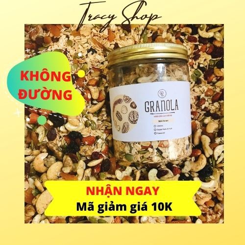 Granola - Ngũ Cốc Ăn Kiêng Không Đường 💥 Granola Nhiều Hạt 💥 Ngũ Cốc Giảm Cân Ăn Liền 500g | BigBuy360 - bigbuy360.vn