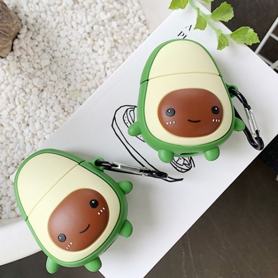 Case airpod - Vỏ bao đựng tại nghe airpod 1/ 2 hình Quả bơ avocado 🥑🥑 chống va đập