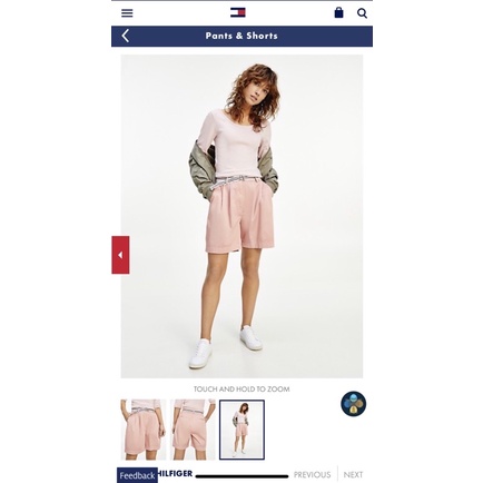 Quần short ngố nữ T.o.m.m.y. chất demin mềm,lưng cao vừa ngang rốn-hàng xuất xịn