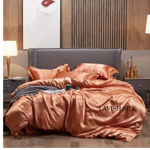 Ga Giường Drap Lẻ Phi Lụa Lavish Silk cao cấp mát lạnh hàng loại 1 - Nâu Đất | BigBuy360 - bigbuy360.vn
