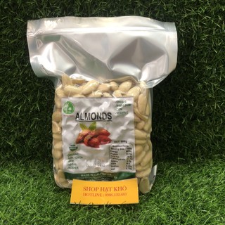 500g hạnh nhân sống bóc vỏ lụa - hạnh nhân mỹ